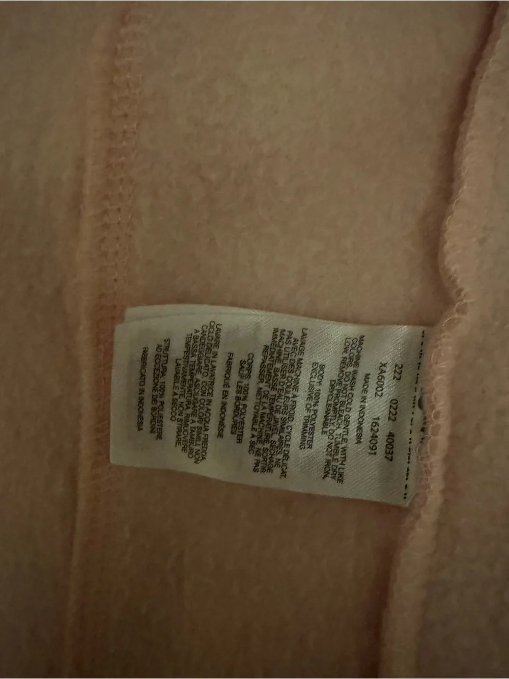 Columbia Youth Light Pink Fleece Zip Jacket